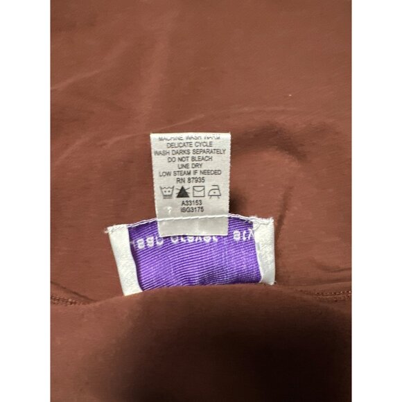 Susan Graver Style Womens Brown Round Neck Long Sleeve Top Size 1X - Picture 6 of 7